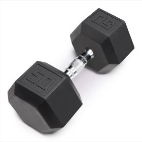 Marcy Inspire Rubber Hex Dumbbell 50 lbs SINGLE