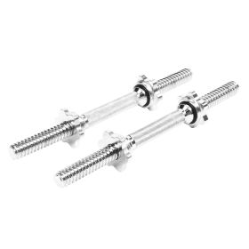 15.7in Dumbbell Bar Home Gym Fitness Strength Training Bar Silver