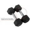 Marcy Inspire Rubber Hex Dumbbell 50 lbs SINGLE