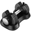 Adjustable Dumbbell 25 lbs with Fast Automatic  and Weight Plate for Workout Home Gym