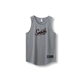 Loose Men Running Vest 2022 Outdoor street basketball Gym Sleeveless Letter Print Shirt Quick Dry Fitness Bodybuilding Tank Tops (Color: 870 vest10, size: L)