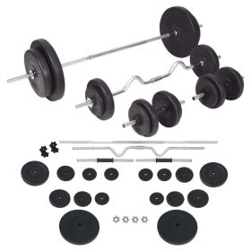 Barbell and Dumbbell Set 198.4 lb (SKU: 91405)