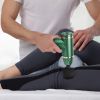 Percussion Massage Gun USB Type C Rechargeable Deep Tissue Vibration Massager Handheld Leg Body Cordless Massager with 4 Interchangeable Heads 8 Inten