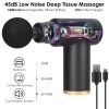 Percussion Massage Gun USB Type C Rechargeable Deep Tissue Vibration Massager